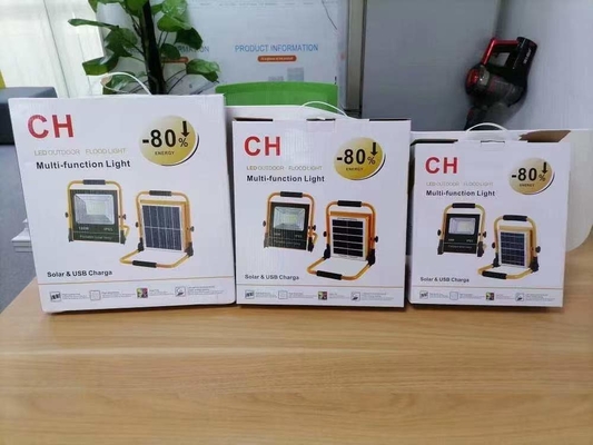 Outdoor Solar Flood Project Light with 6-12h Working Time and Cool White Light