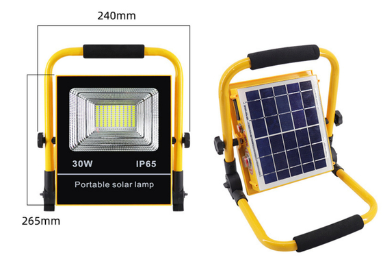 Solar Powered Super Bright Rechargeable LED Work Light with 80 Ra Color Rendering Index