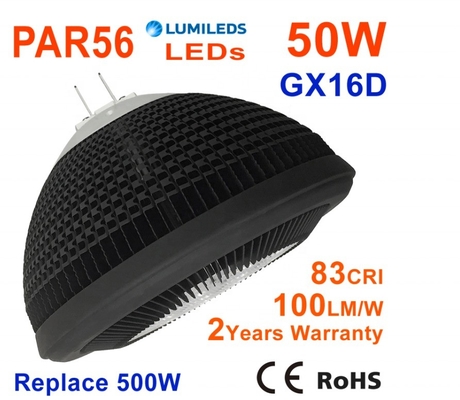 High Power 50W 5000lm GX16D E27 B22 Base Type LED Bulb with 100lm/w Luminous Efficiency