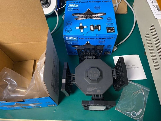 3000-6000K Deformable LED Garage Light 80W 10000LM with High Brightness AC Power Supply