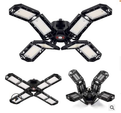 180w Manual Button Retractable Garage LED Light and Variable Color Rendering Index Ra 80